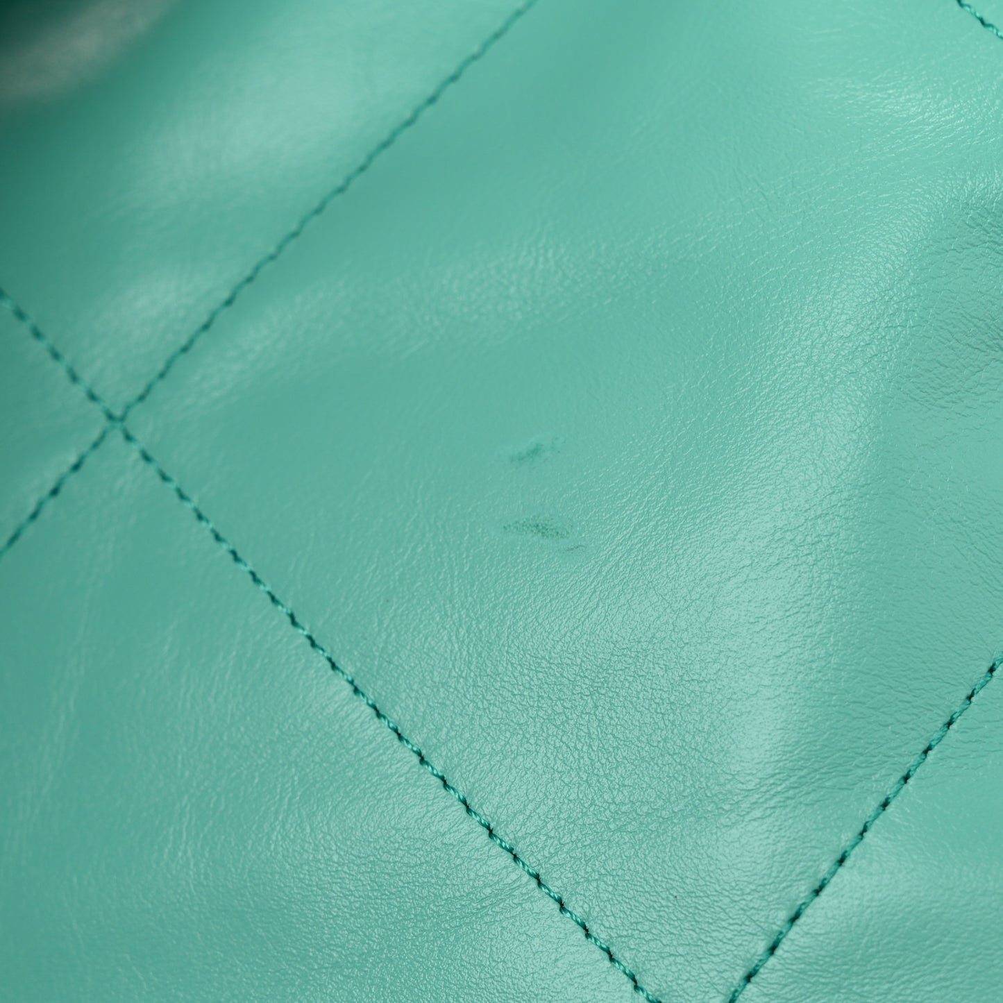 Shiny Calfskin Quilted Small Chanel 22 Light Blue