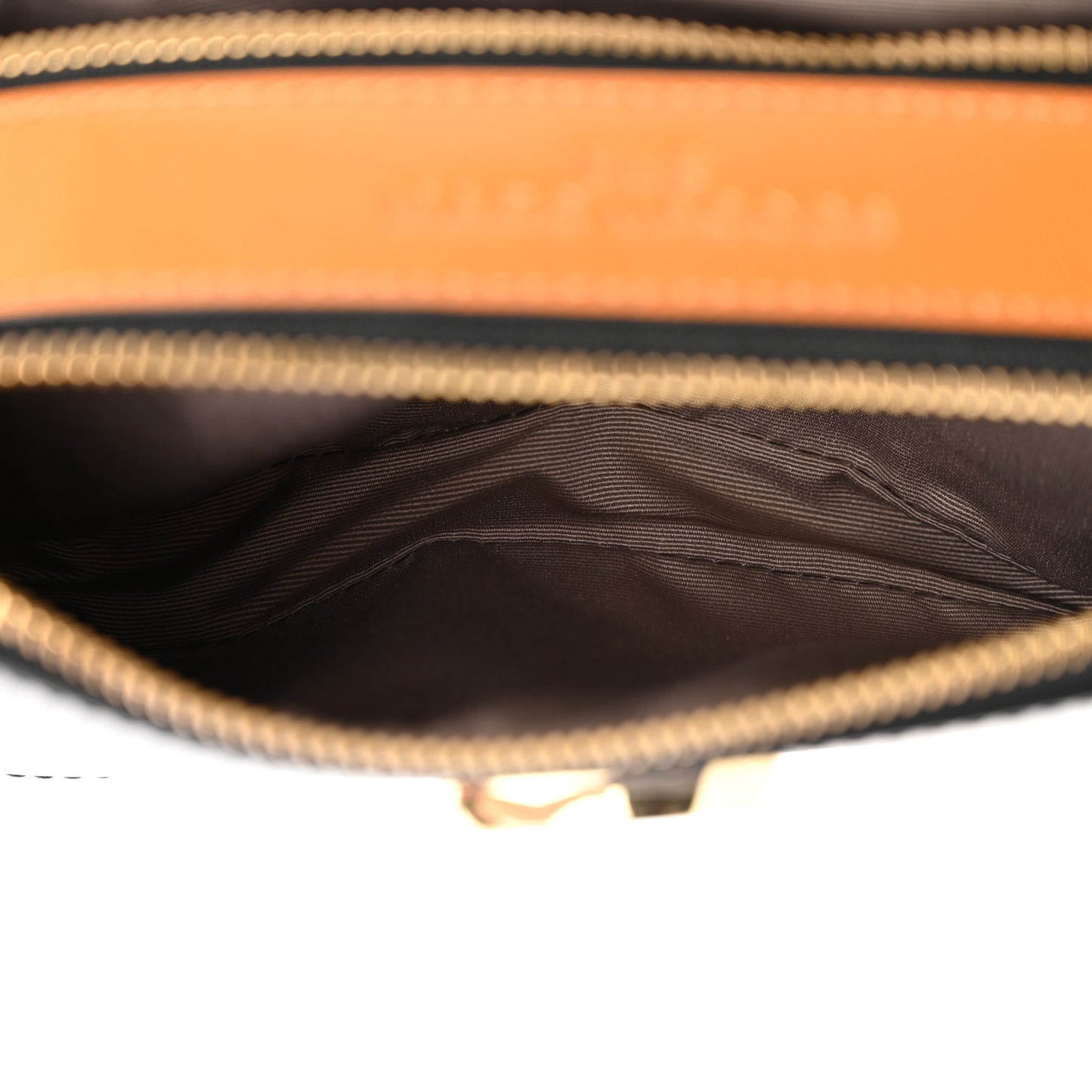 Saffiano Small Snapshot Camera Bag Black Honey Ginger