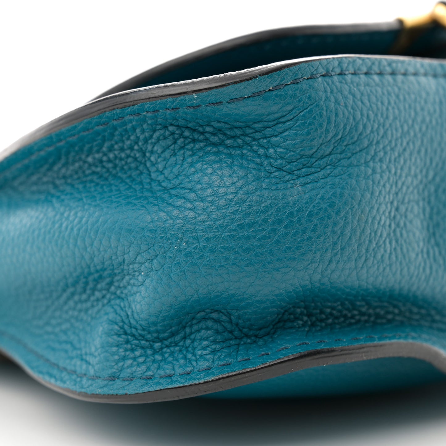Calfskin Mini Marcie Satchel Washed Teal