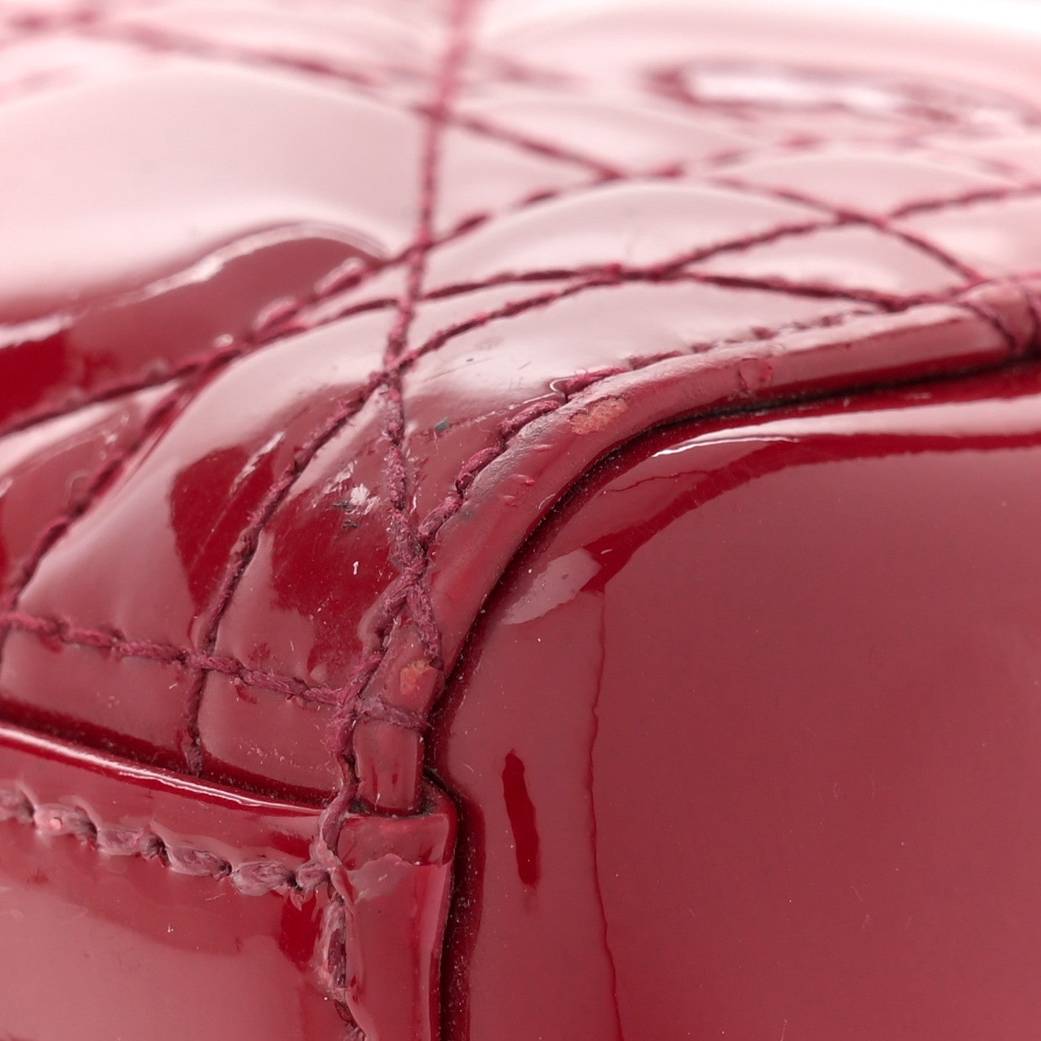 Christian Dior Patent Cannage Medium Lady Dior Red 13 of 13