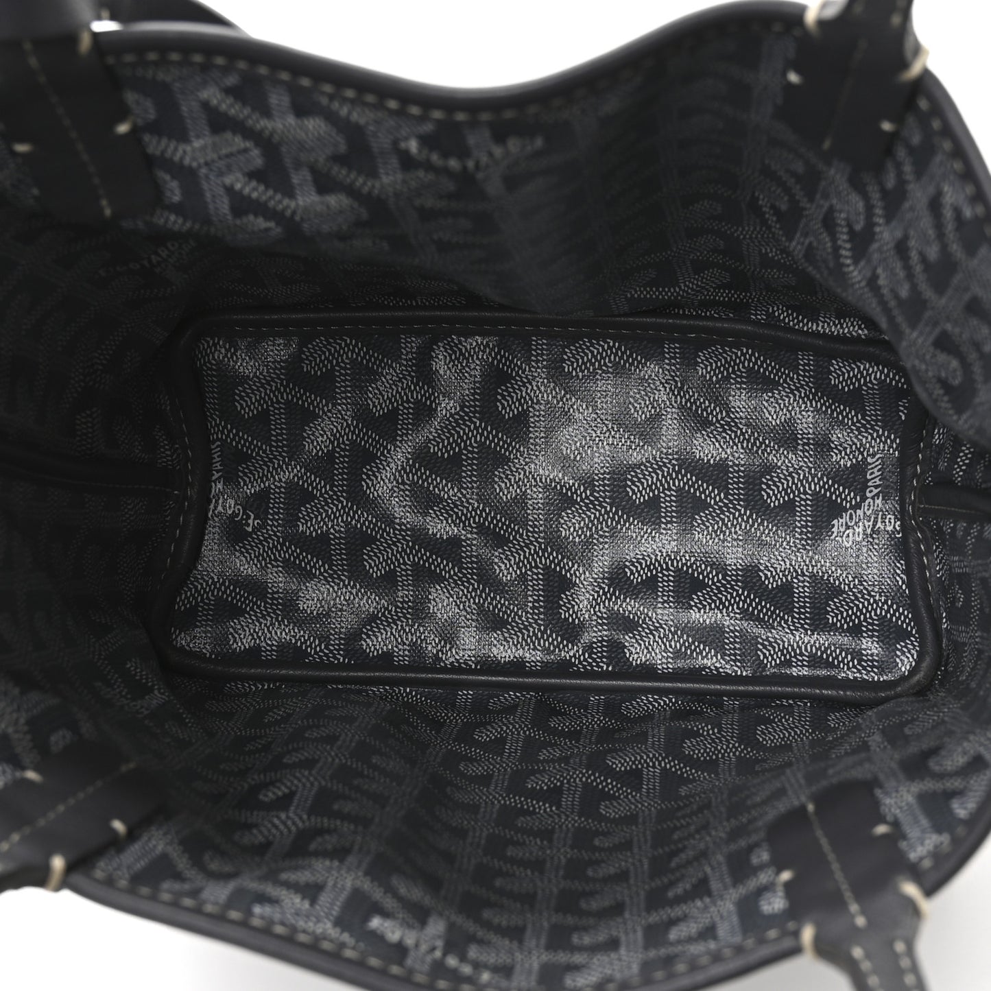 Goyardine Reversible Mini Anjou Grey