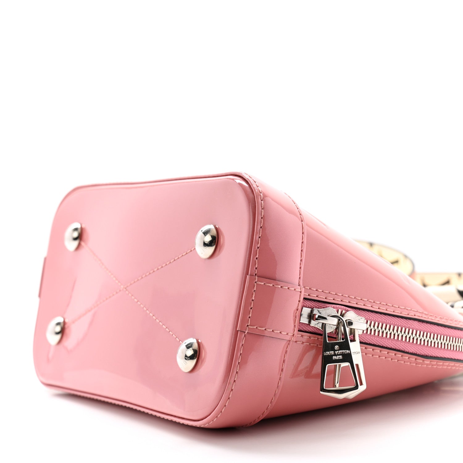 Louis Vuitton Patent Monogram Alma BB Rose Blush 8 of 12