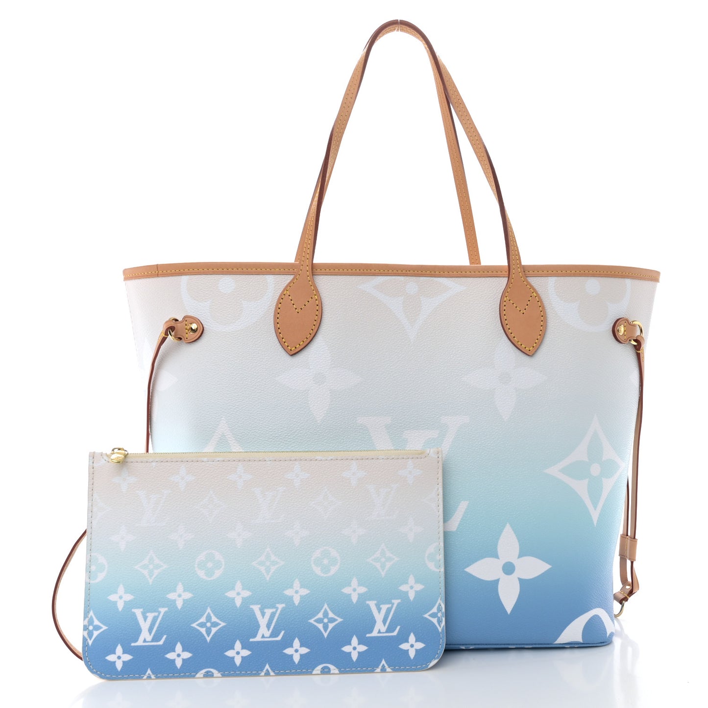 Monogram Giant By The Pool Neverfull MM Blue
