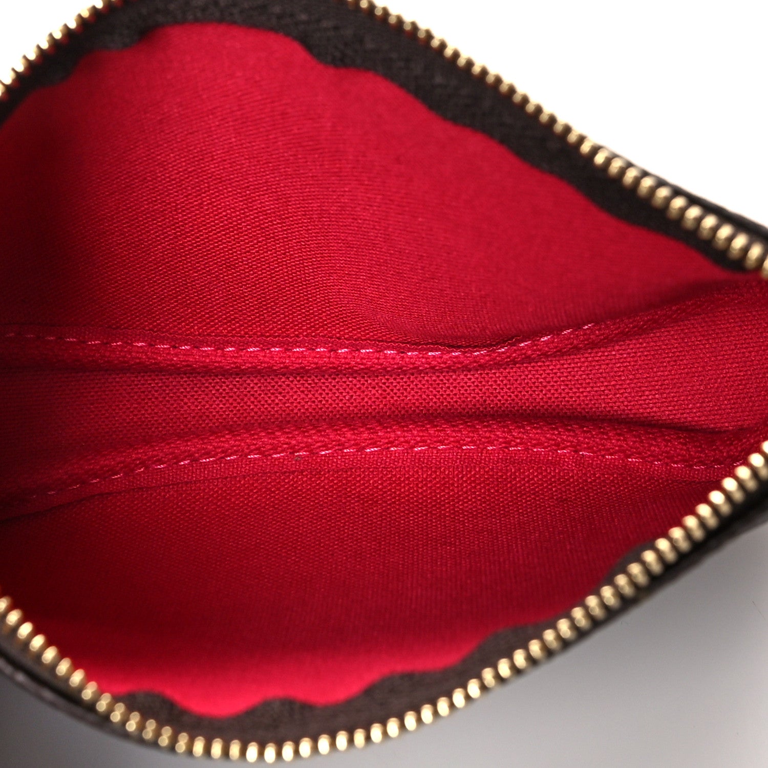 Louis Vuitton Monogram 2019 Christmas Animation Mini Courchevel Pochette Accessories Fuchsia 7 of 10