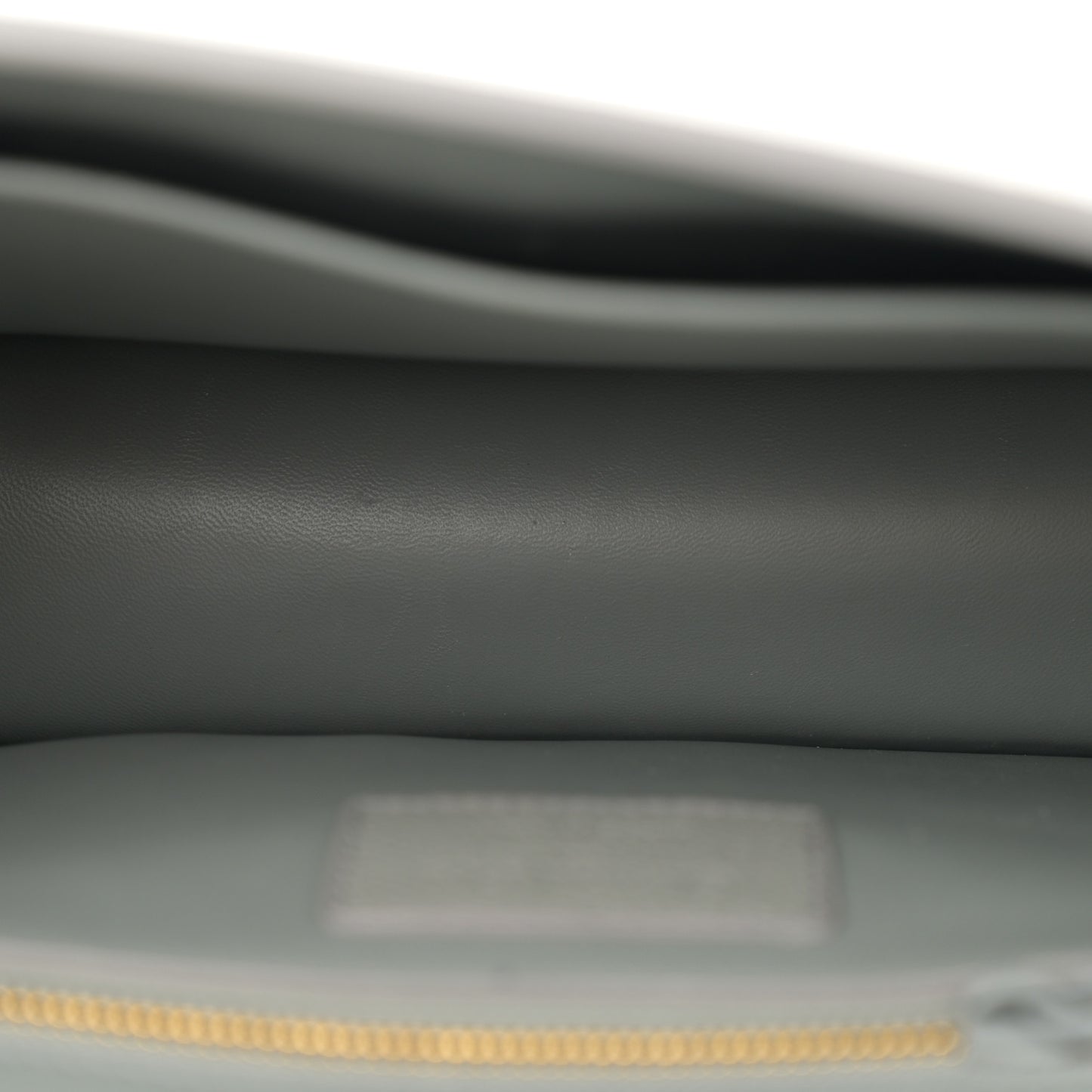 Ultra Matte Grained Calfskin 30 Montaigne Flap Bag Grey