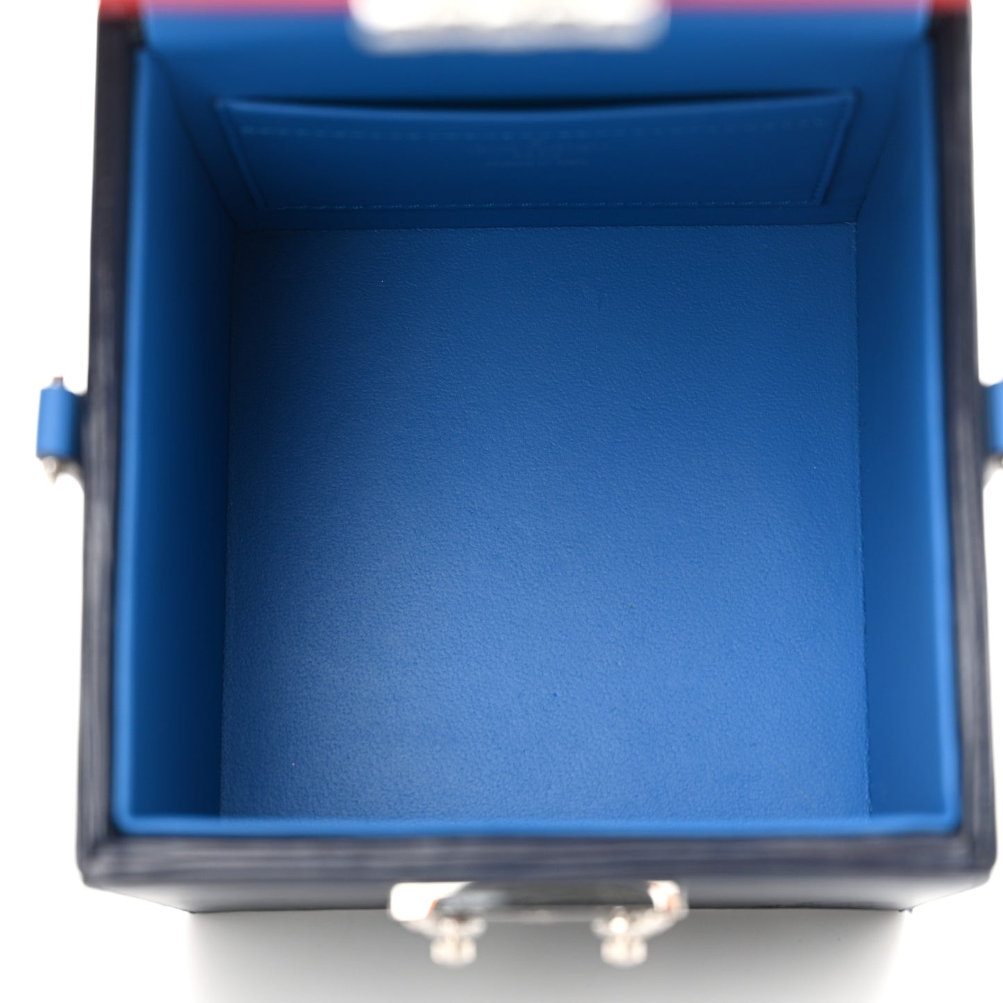 Epi Bleecker Box Indigo Coquelicot