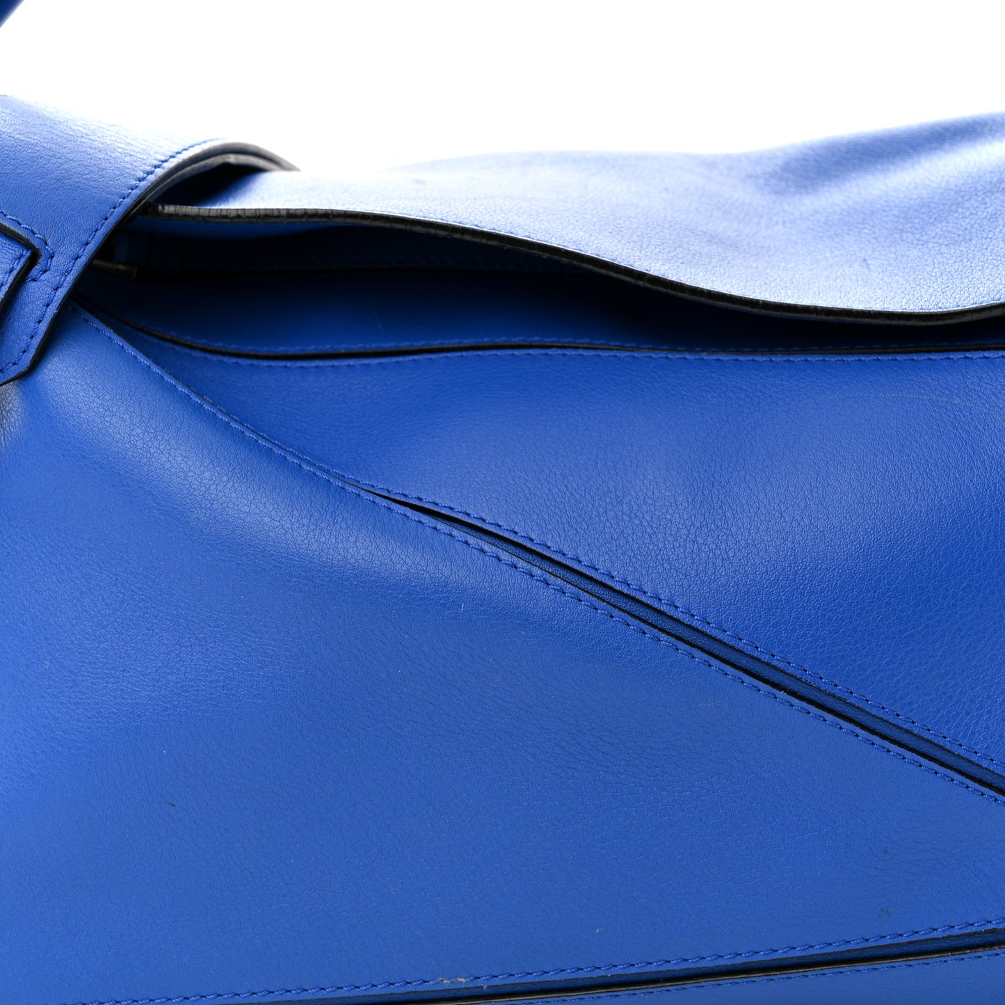 Calfskin Medium Puzzle Bag Marine