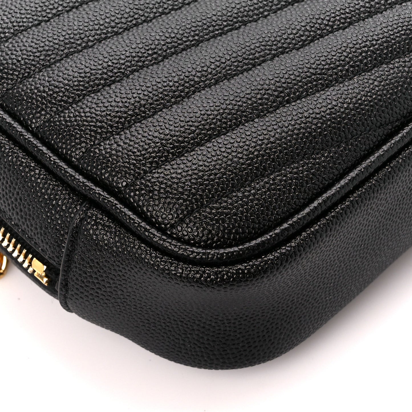 Grain De Poudre Matelasse Monogram Mini Lou Camera Bag Black