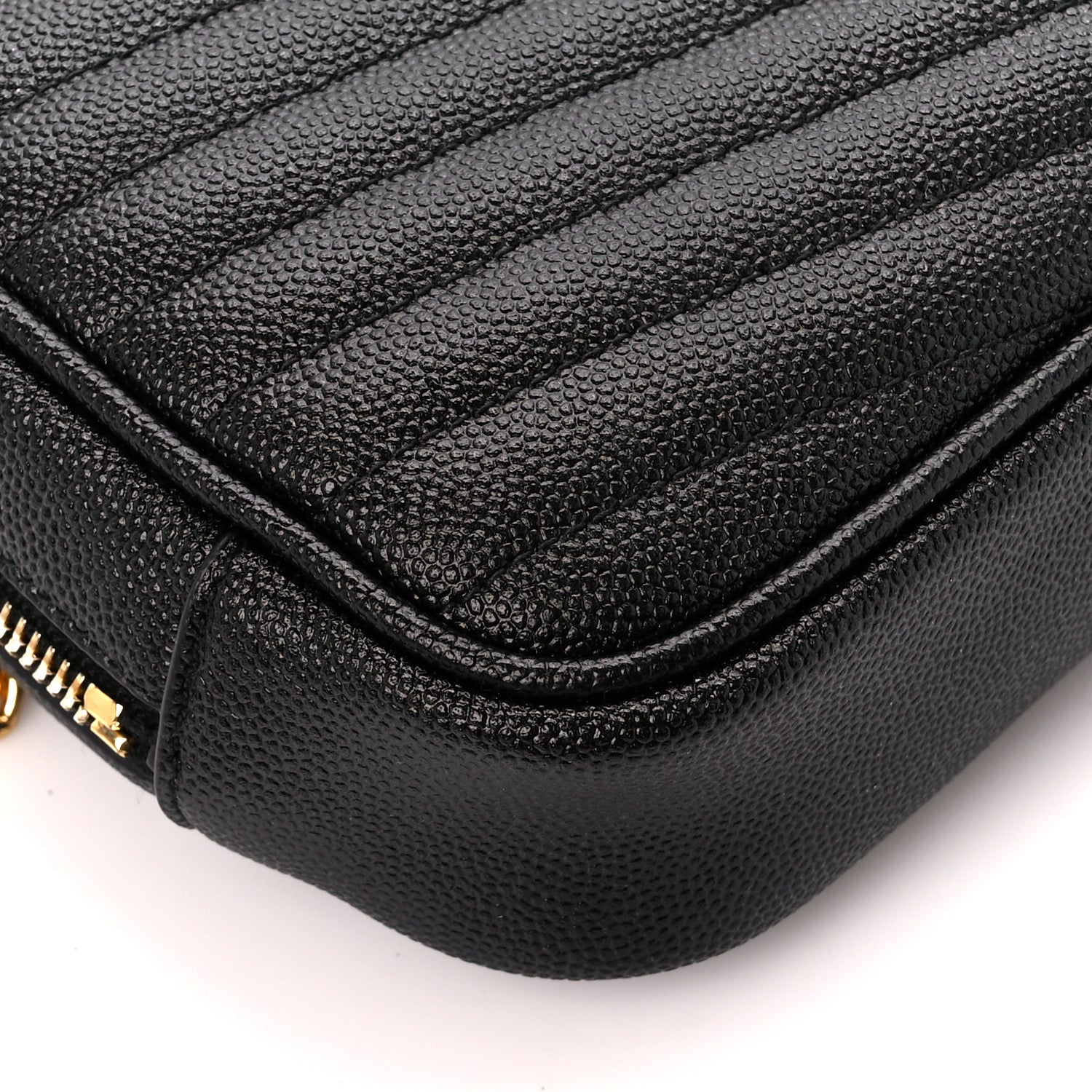 Saint Laurent Grain De Poudre Matelasse Monogram Mini Lou Camera Bag Black 11 of 12