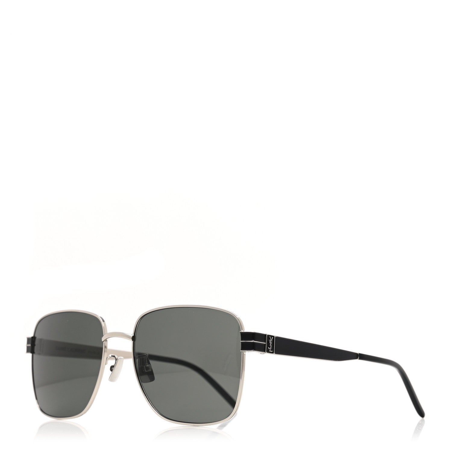 Saint Laurent Metal Sunglasses SL M55 Black 1 of 7