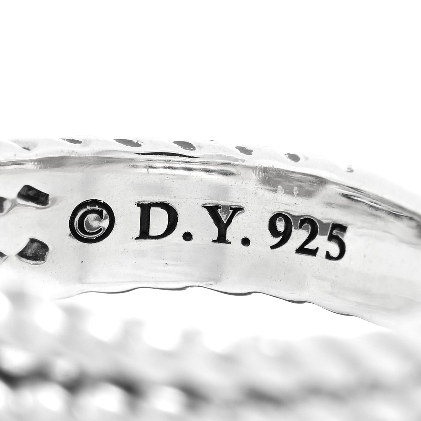 Sterling Silver Diamond 10mm Petite Wheaton Ring 51 5.75