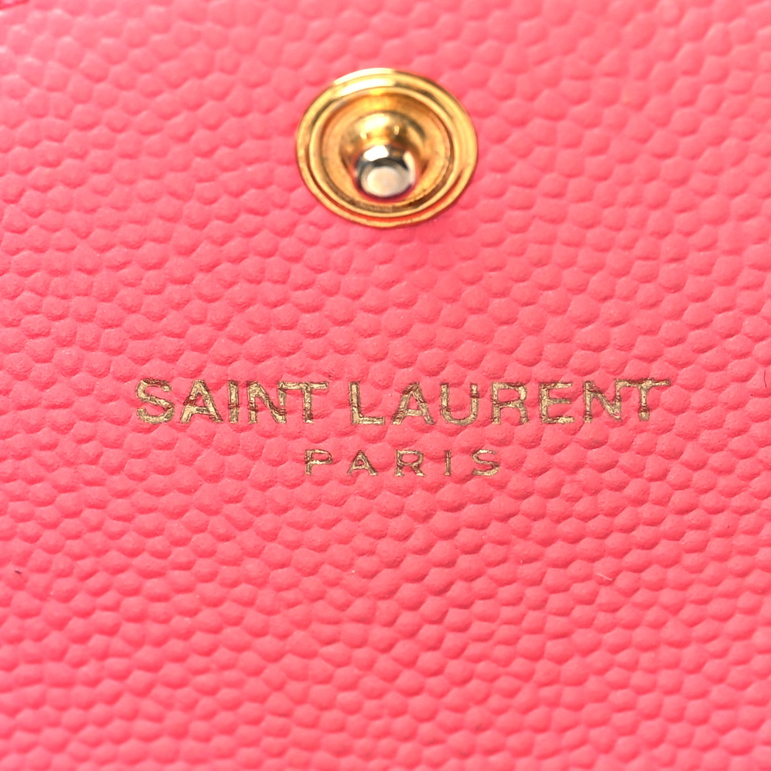 Saint Laurent Grain De Poudre Matelasse Chevron Small Monogram Envelope Wallet Rose Clair 6 of 16