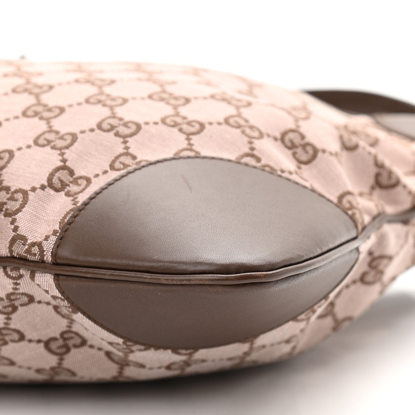 Monogram Lobster Clasp Jackie O Hobo Brown