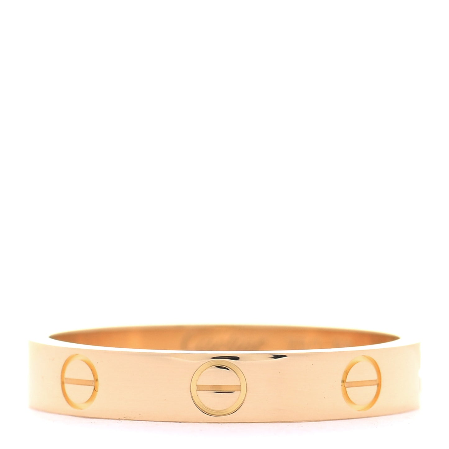 18K Yellow Gold 3.5mm LOVE Wedding Band Ring 58 8.25