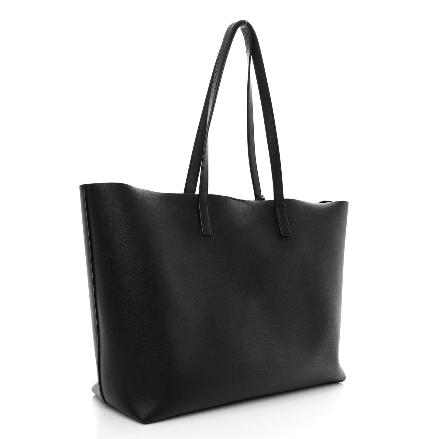 Calfskin Large Shopping Tote Black