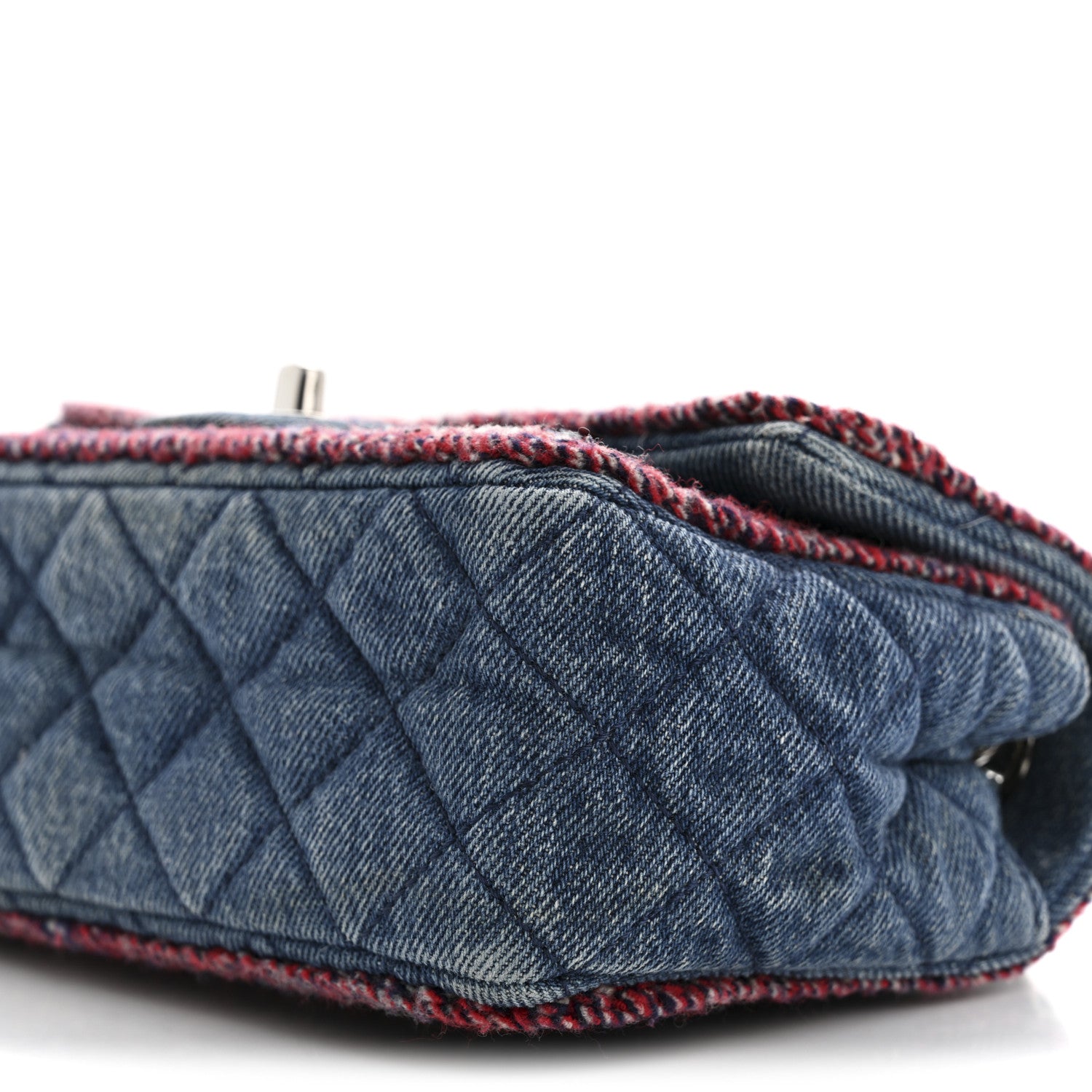 Chanel Denim Braided Mini Rectangular Flap Bag Blue 10 of 14