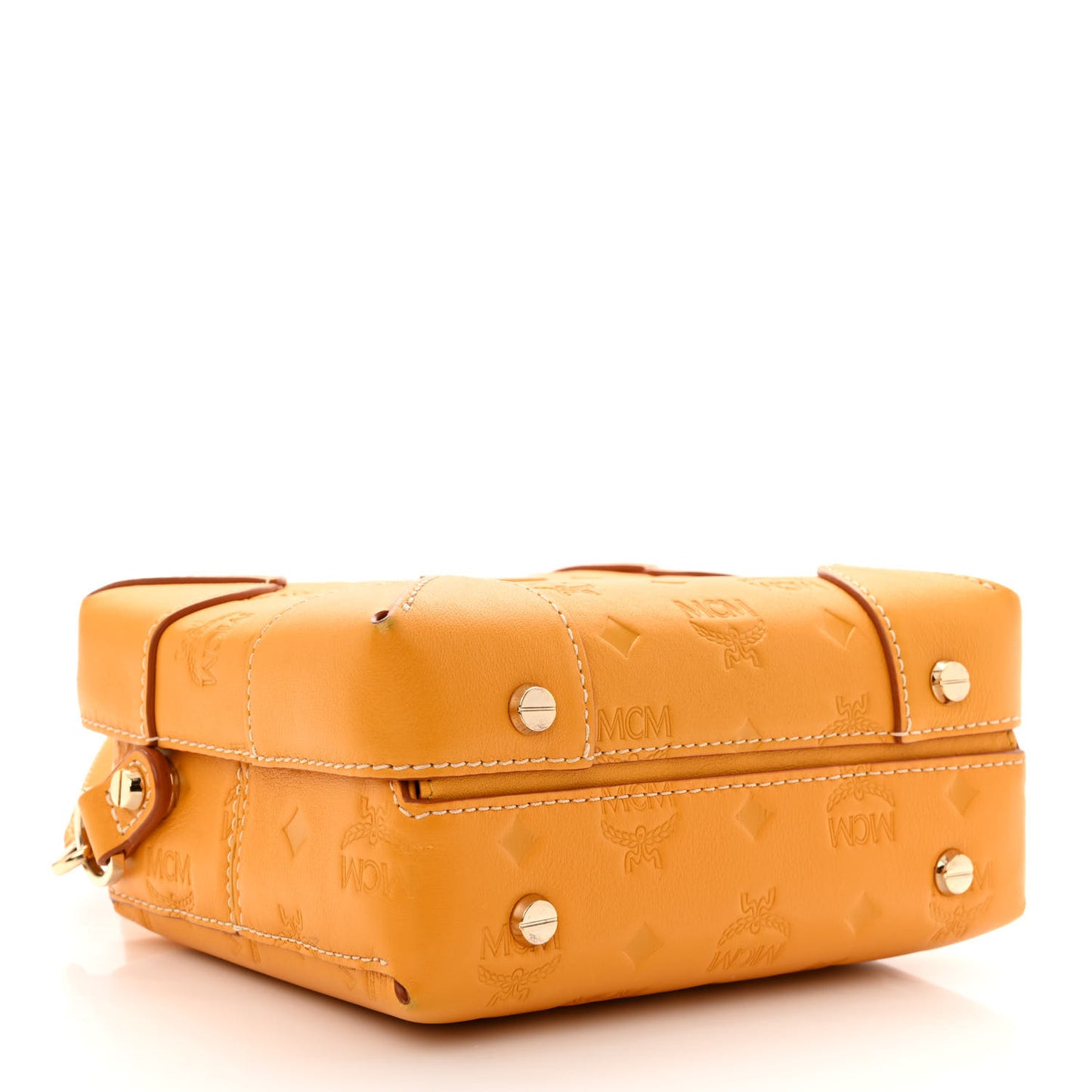 Calfskin Ottomar Monogram Soft Berlin Crossbody Golden Mango