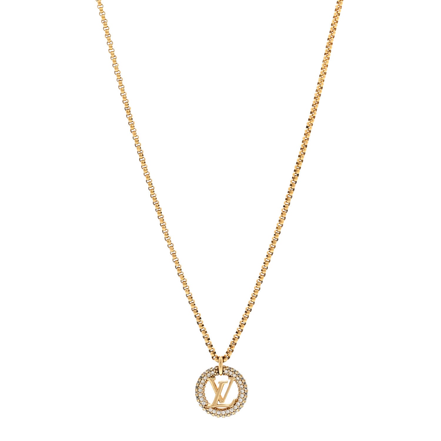 Louis Vuitton Metal Crystal Louise By Night Necklace 1819265