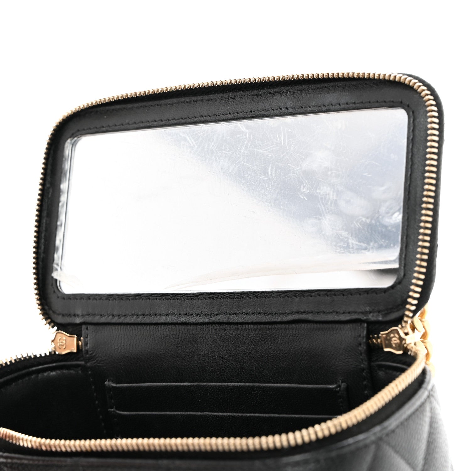 Chanel Caviar Quilted Sweetheart Vanity Case Black 8 of 11