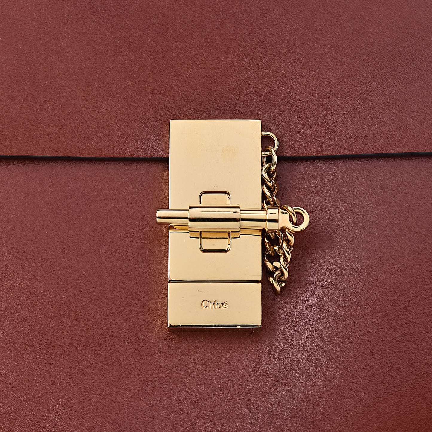 Shiny Calfskin Medium Annie Shoulder Bag Whiskey