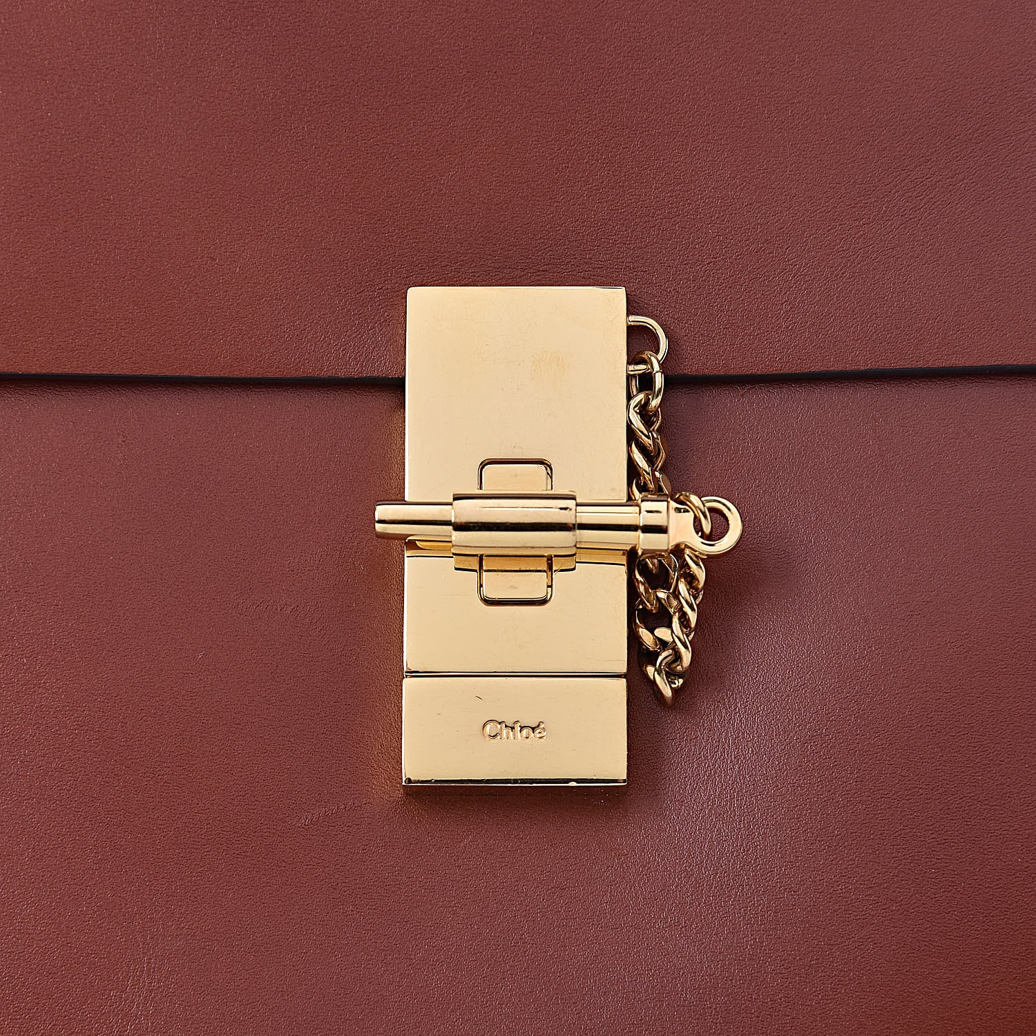 Chloe Shiny Calfskin Medium Annie Shoulder Bag Whiskey 10 of 15