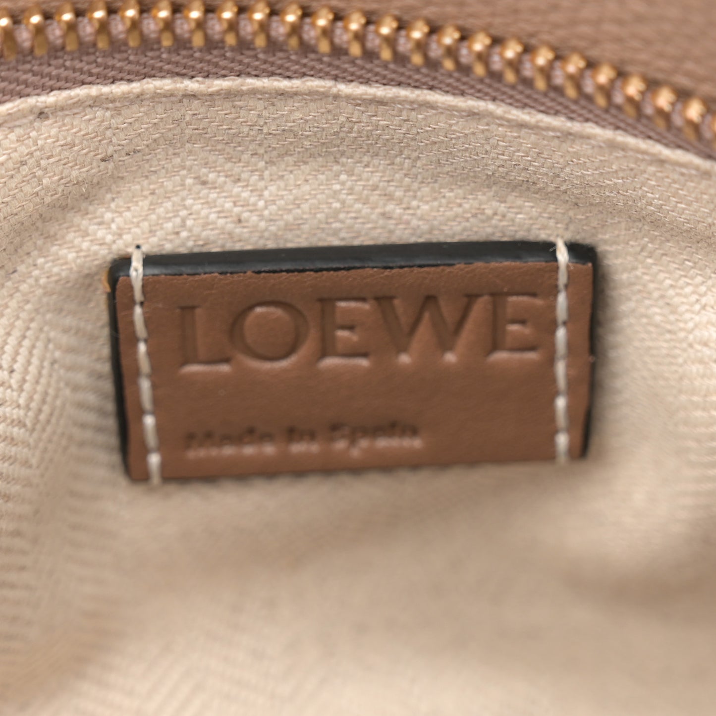Grained Calfskin Small Puzzle Bag Sand Mink