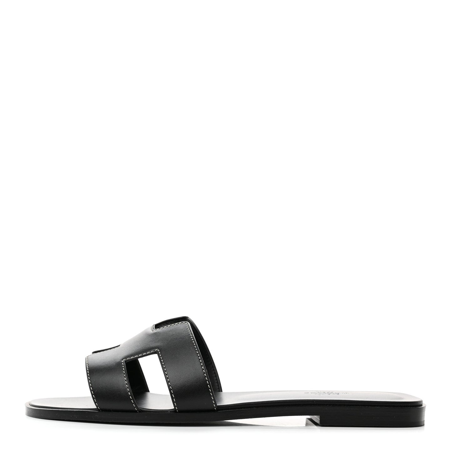 Box Calfskin Oran Sandals 40 Black