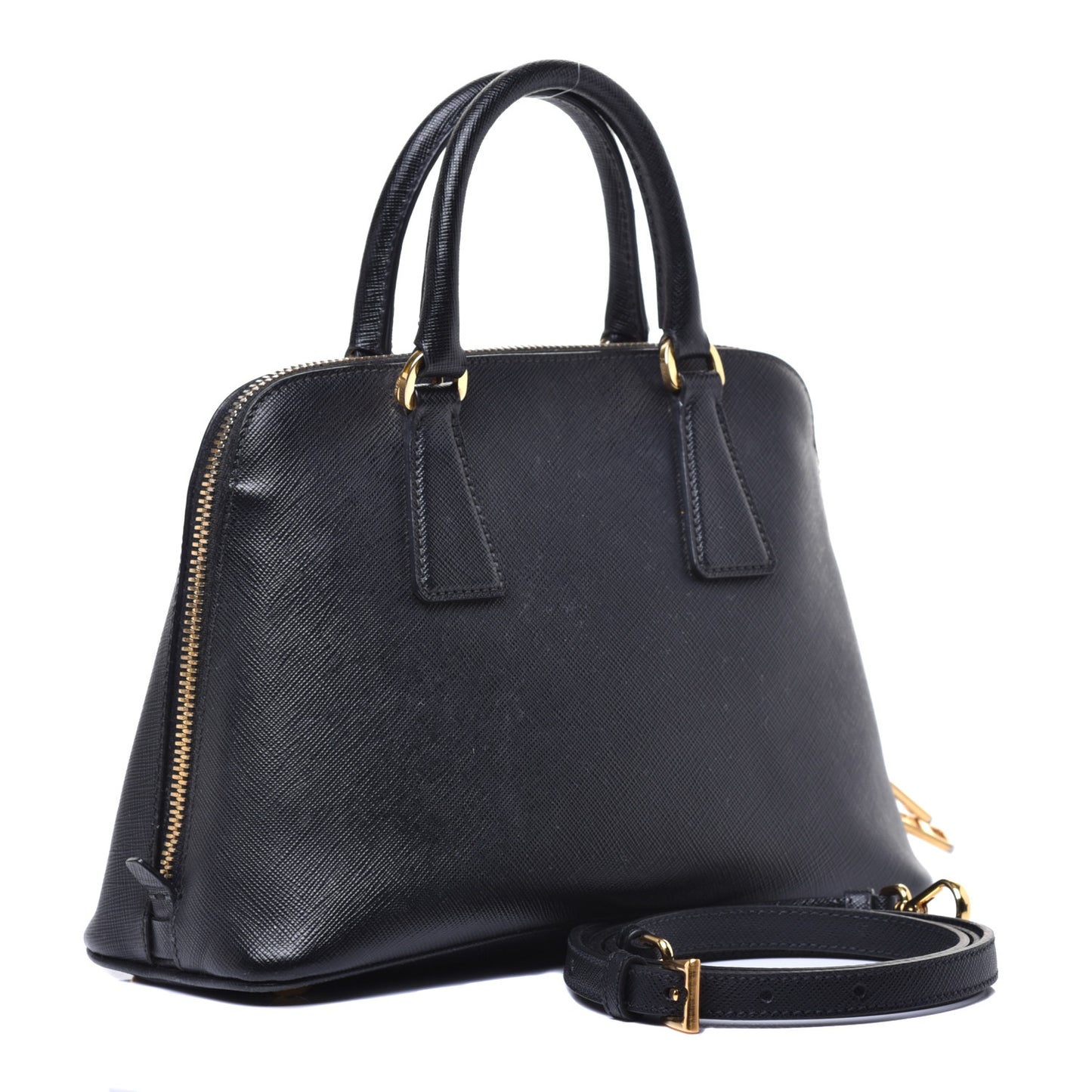 Saffiano Lux Small Promenade Tote Black