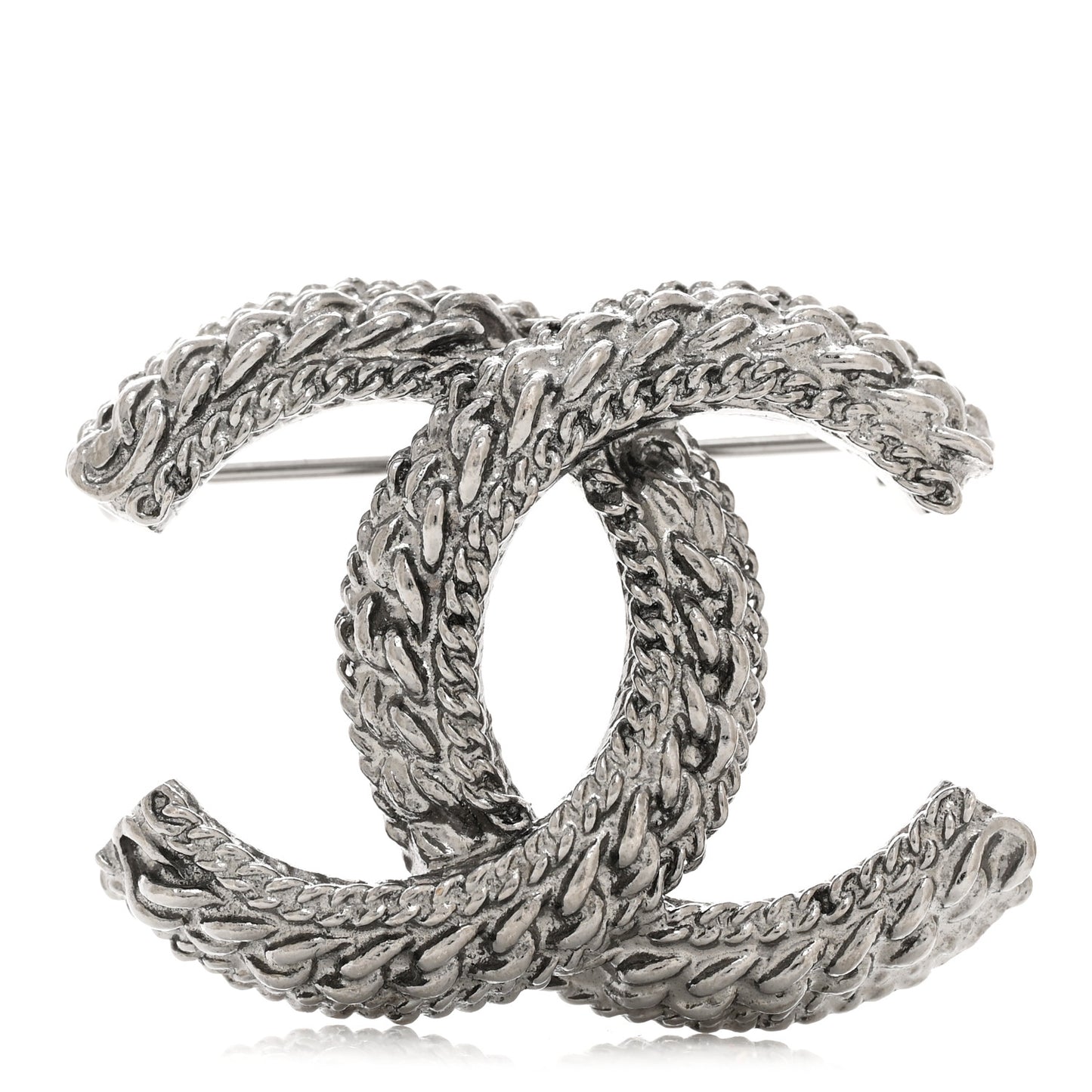 Ruthenium Chain CC Brooch