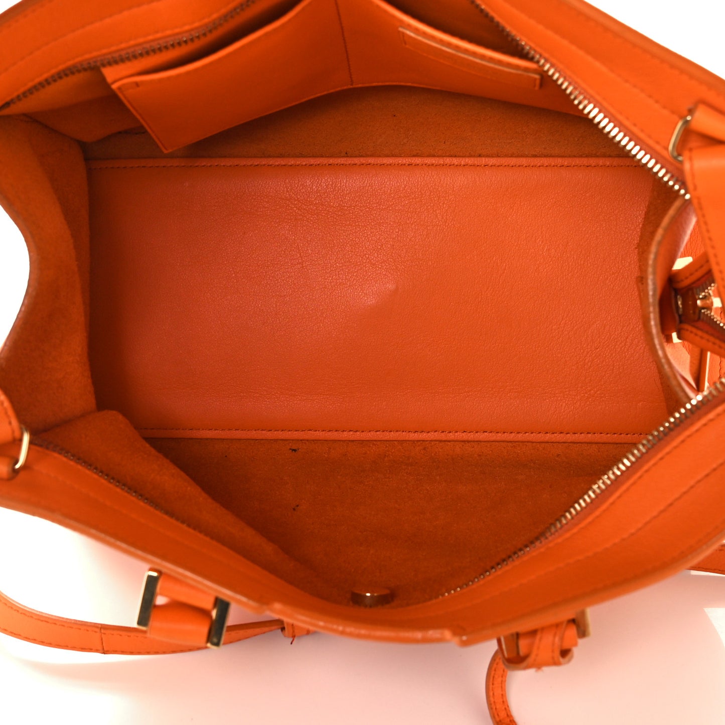 Calfskin Small Classic Y Cabas Mandarine