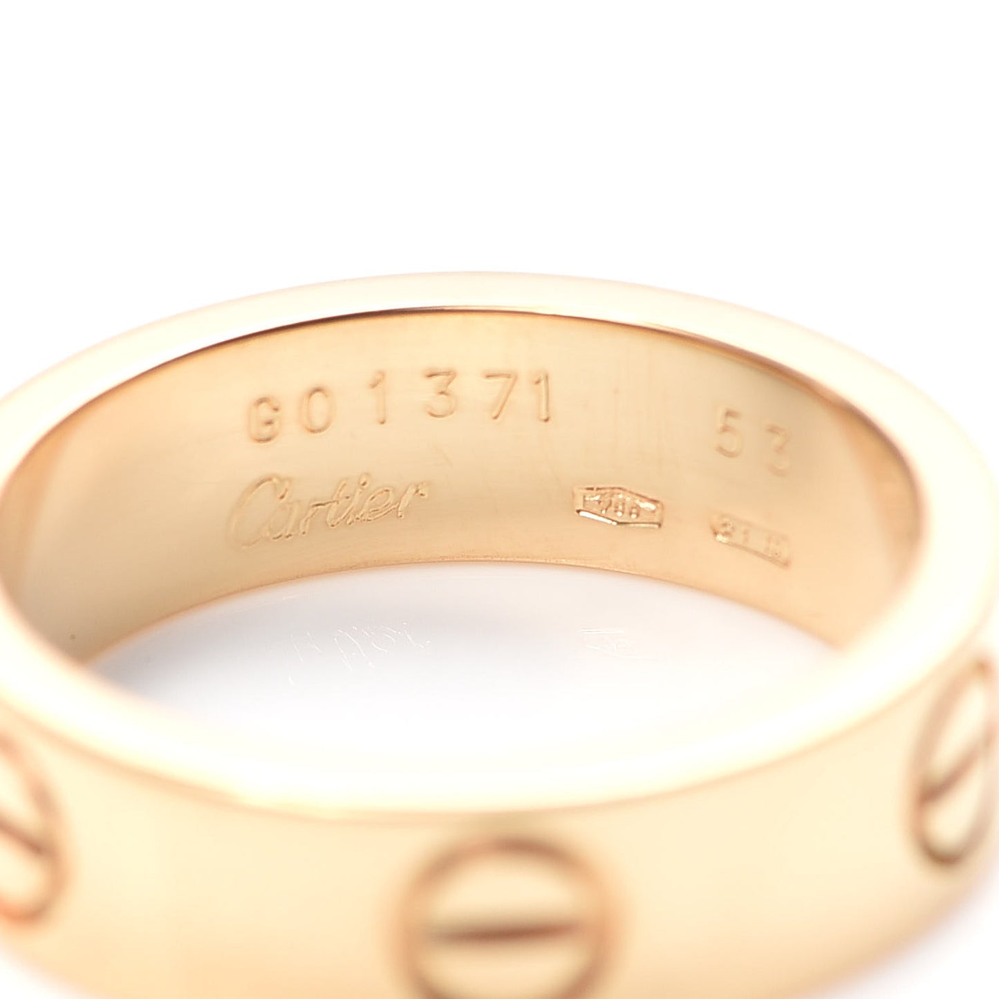 18K Yellow Gold 5.5mm LOVE Ring 53 6.25
