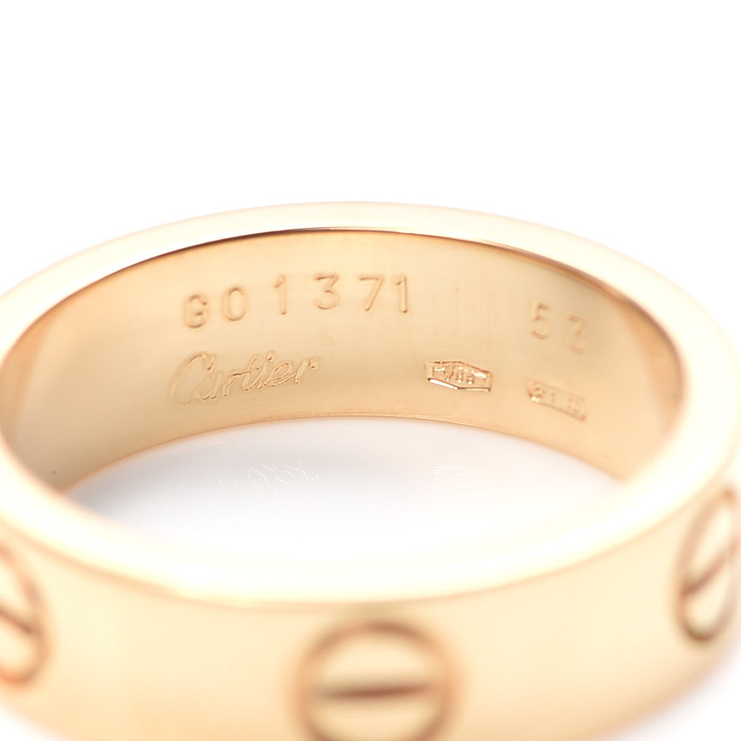 Cartier 18K Yellow Gold 5.5mm LOVE Ring 53 6.25 4 of 5
