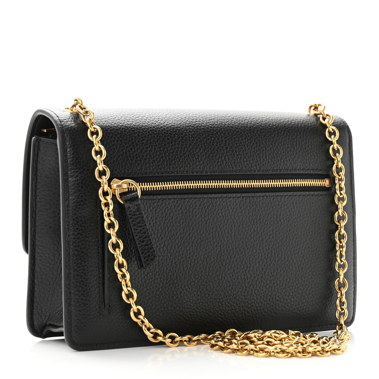 Small Classic Grain Calfskin Small Darley Black