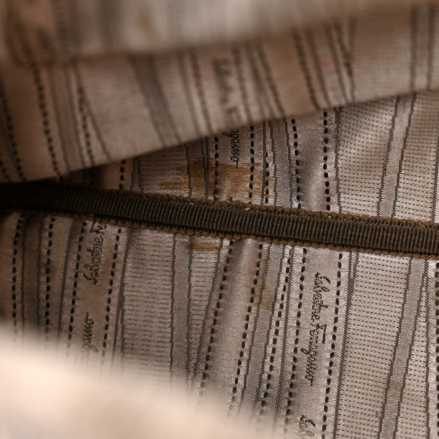 Hammered Calfskin Gancini Briefcase Grey