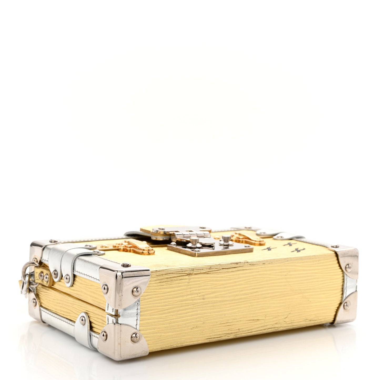 Metallic Epi Petite Malle Gold