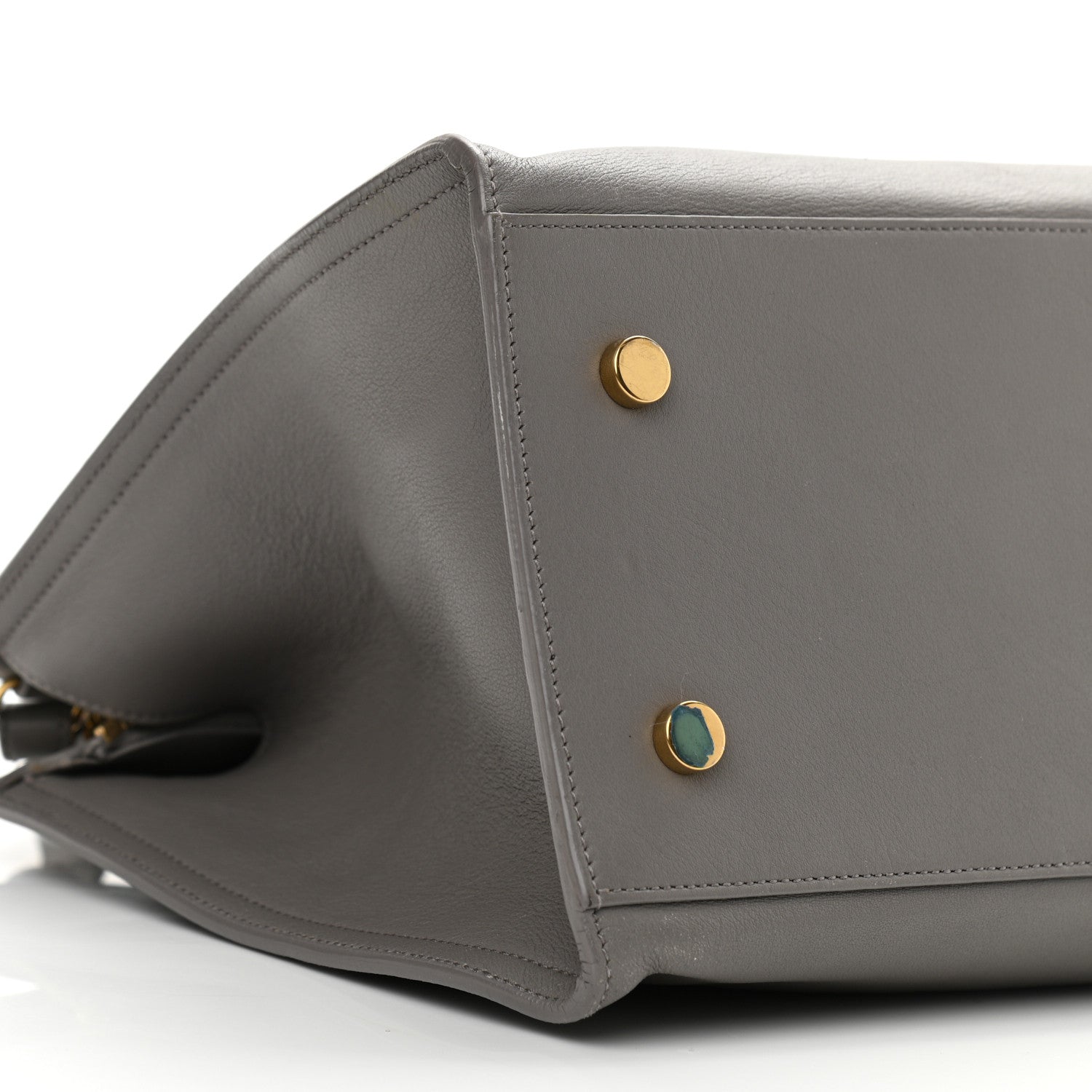 Saint Laurent Calfskin Small Monogram Cabas Grey 9 of 15