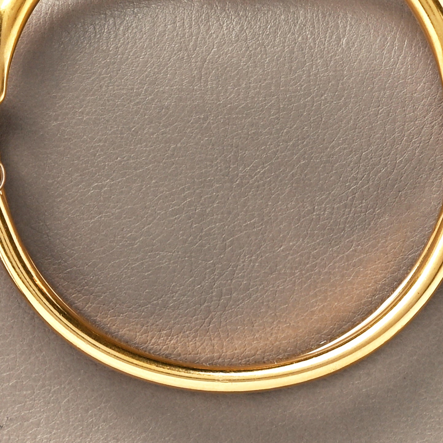 Calfskin Suede Small Nile Bracelet Bag Motty Grey