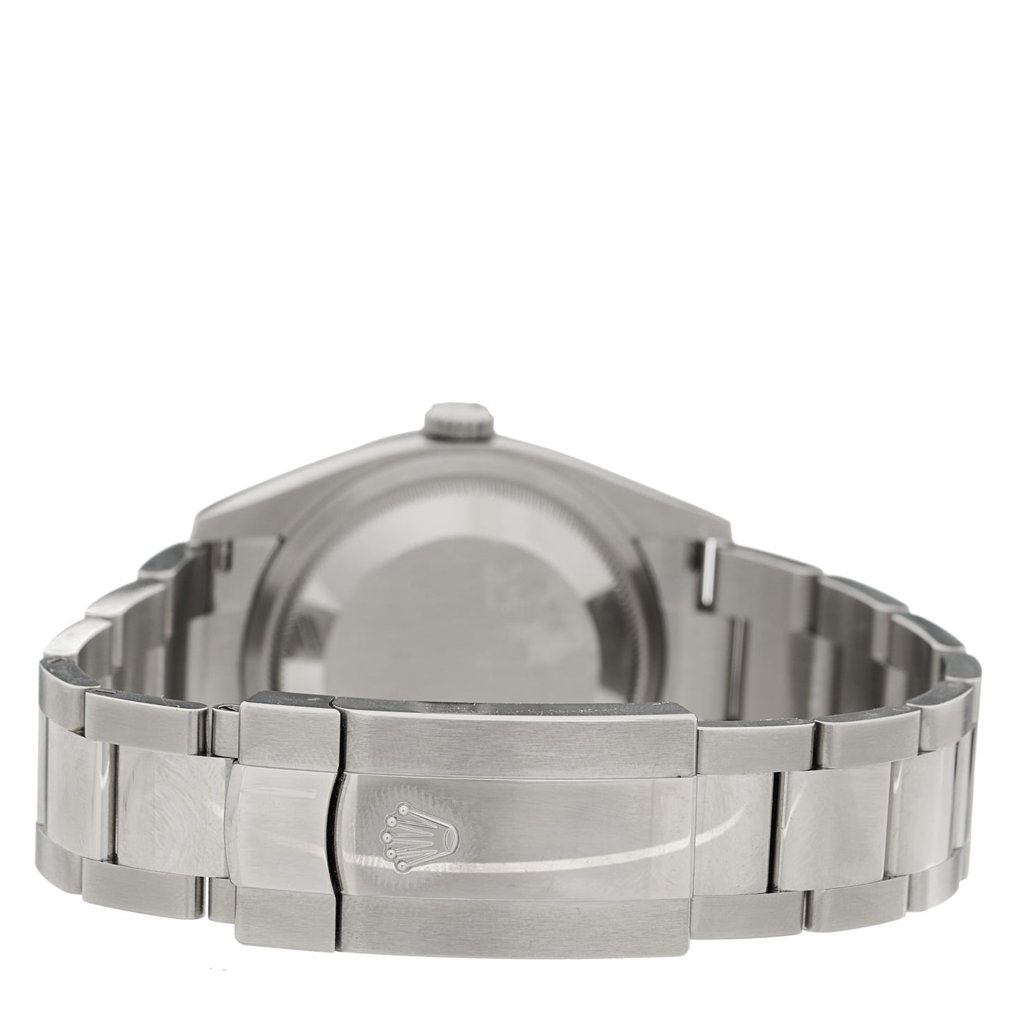Stainless Steel 18K White Gold 36mm Oyster Perpetual Datejust Watch Bright Black 126234