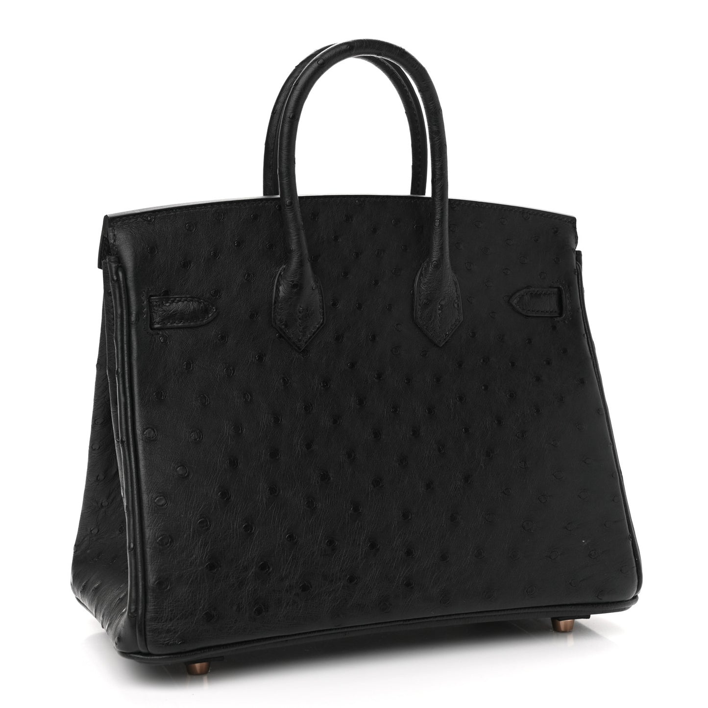Ostrich Birkin 25 Black