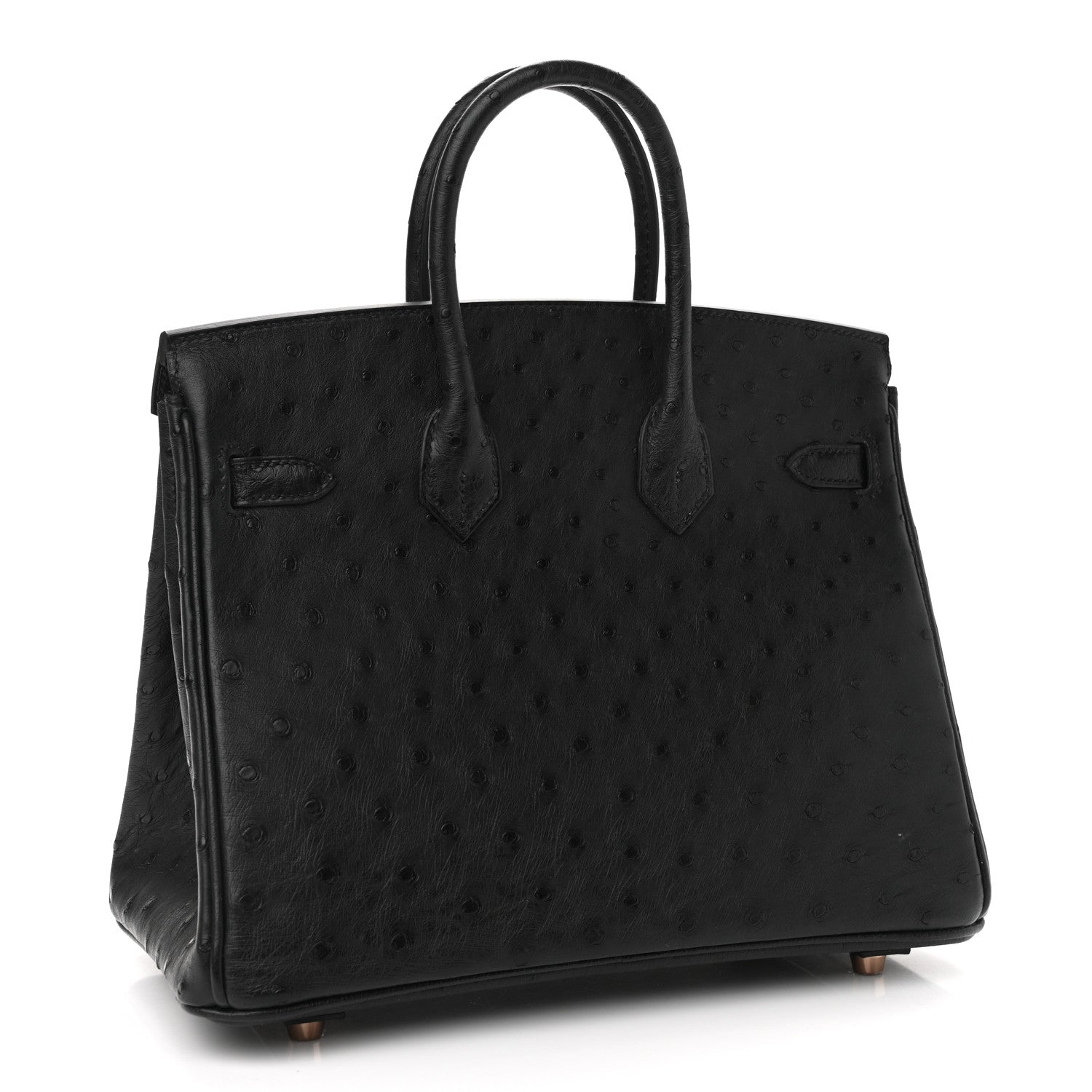 Hermes Ostrich Birkin 25 Black 3 of 11