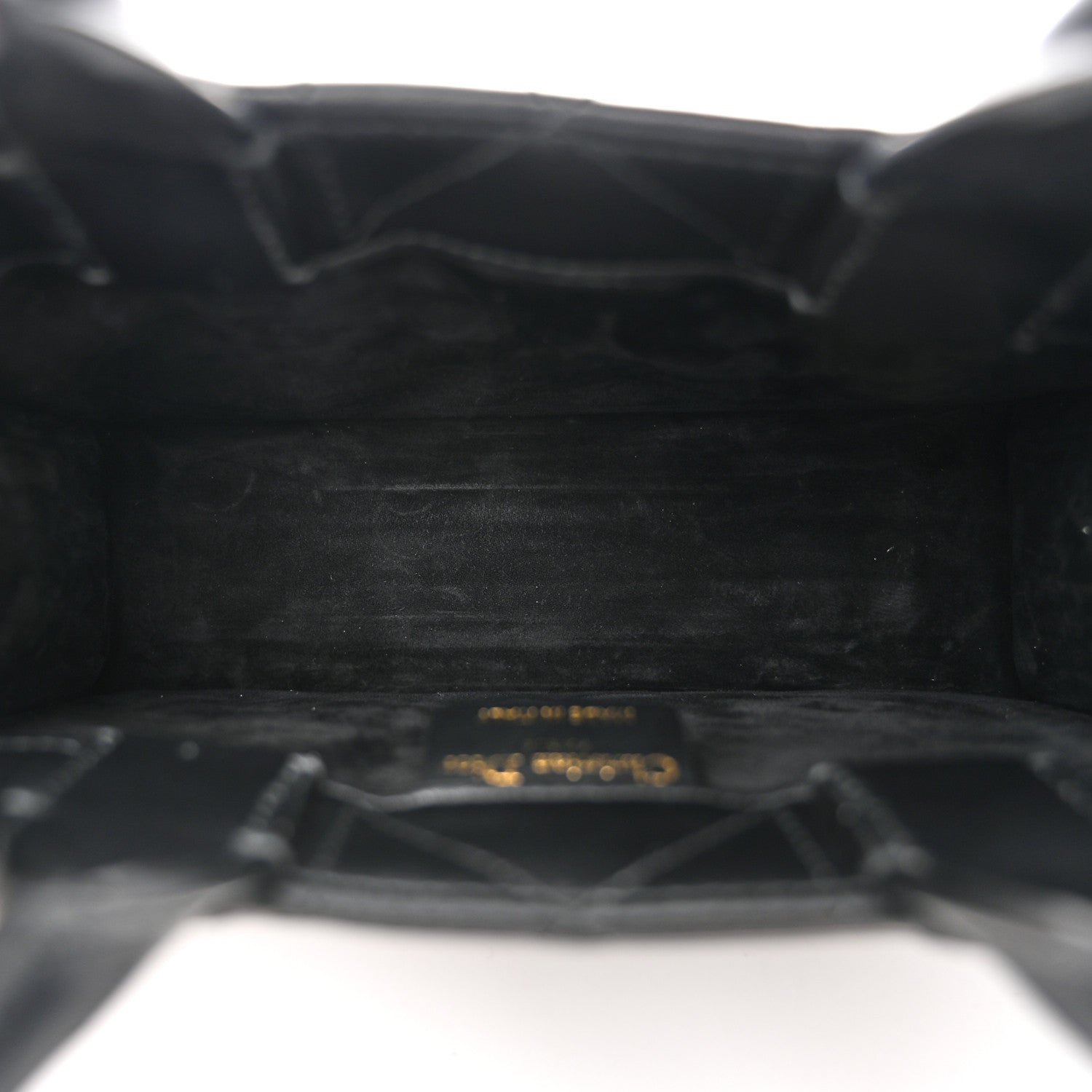 Christian Dior Calfksin Macrocannage Mini Book Tote Black 5 of 10