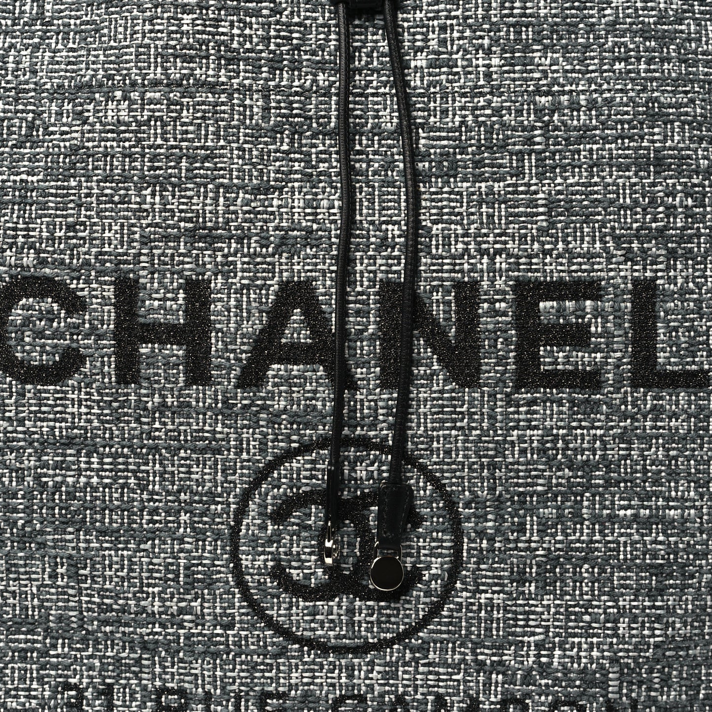 Canvas Large Deauville Backpack Charcoal