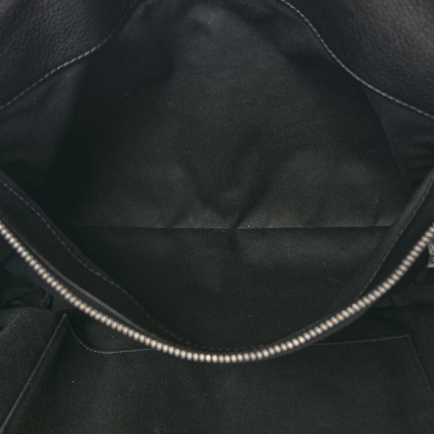 Calfskin Quilted Shopping Tote Black