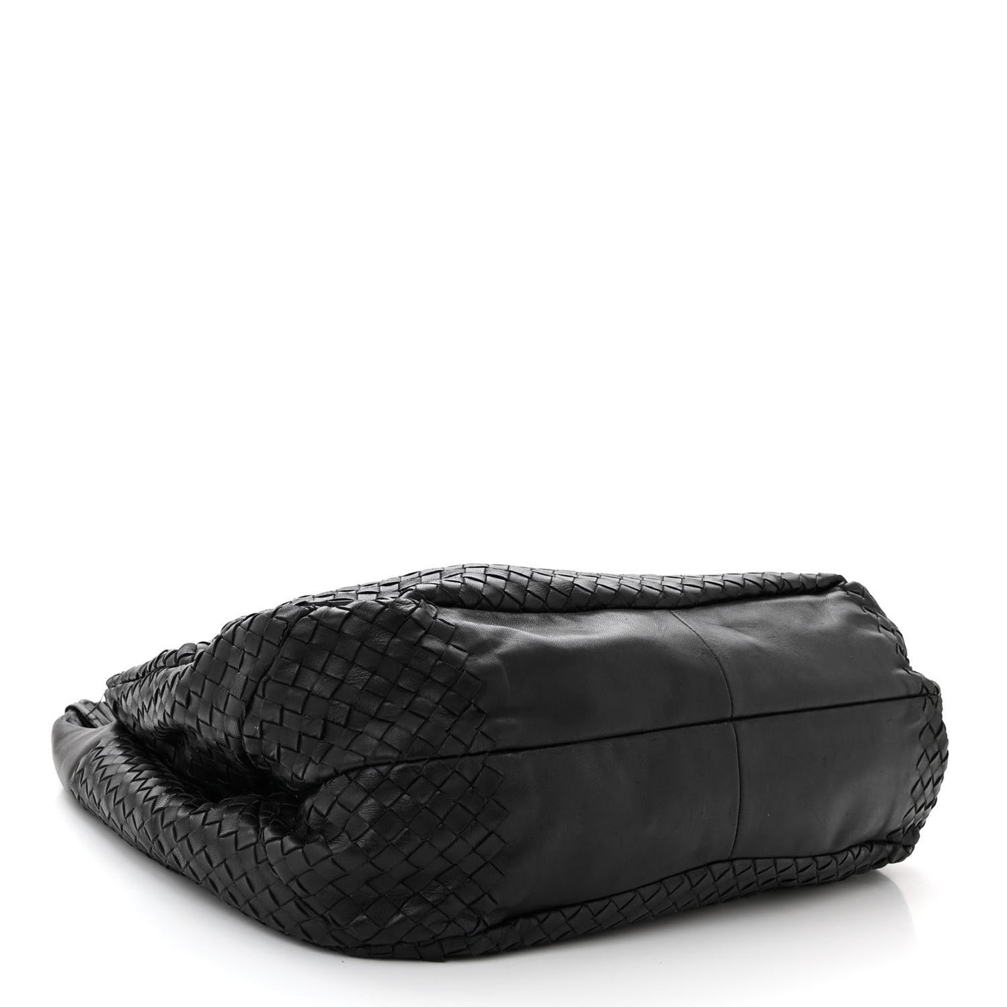 Nappa Intrecciato Medium Veneta Hobo Black