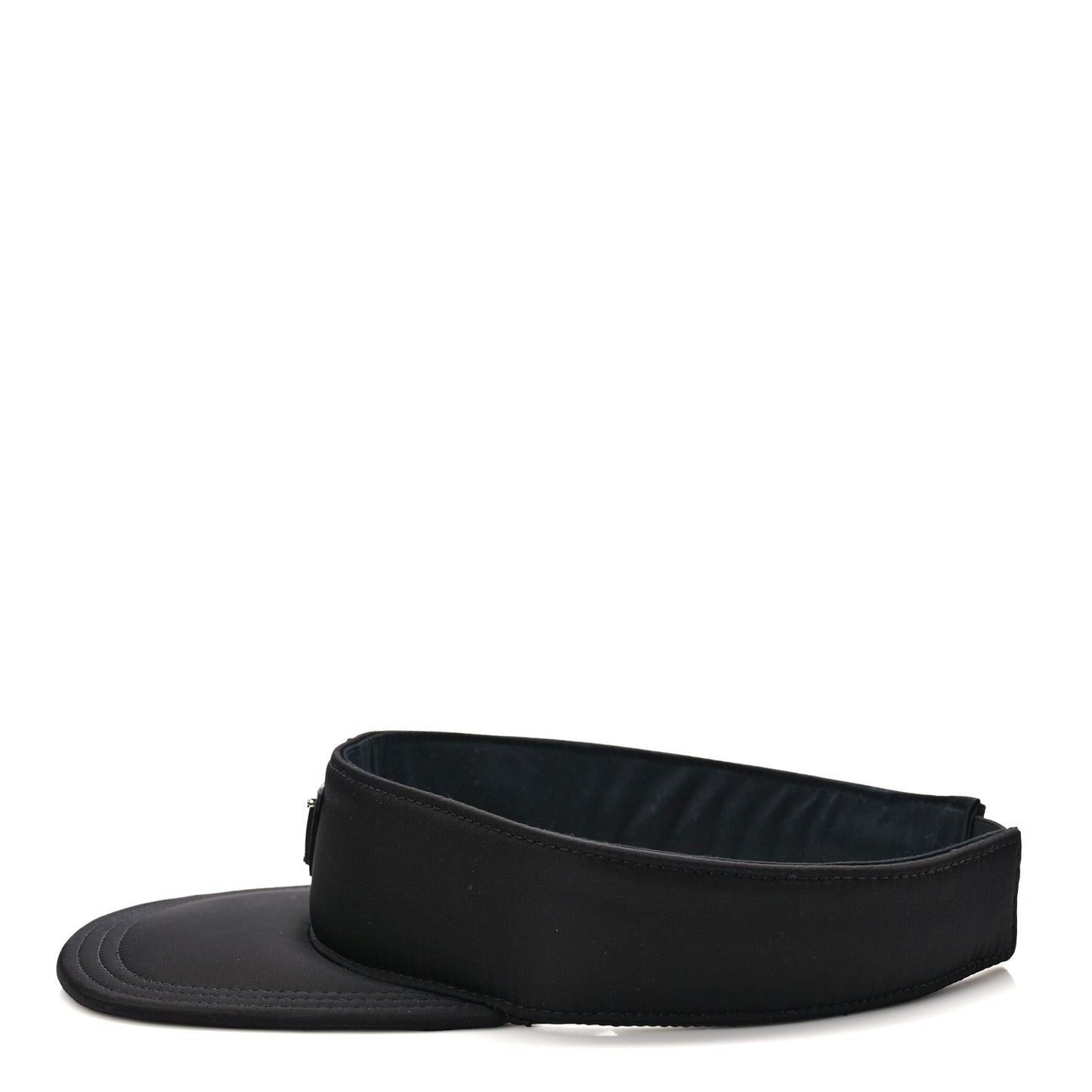 Re-Nylon Metal Triangle Logo Mens Visor L Black