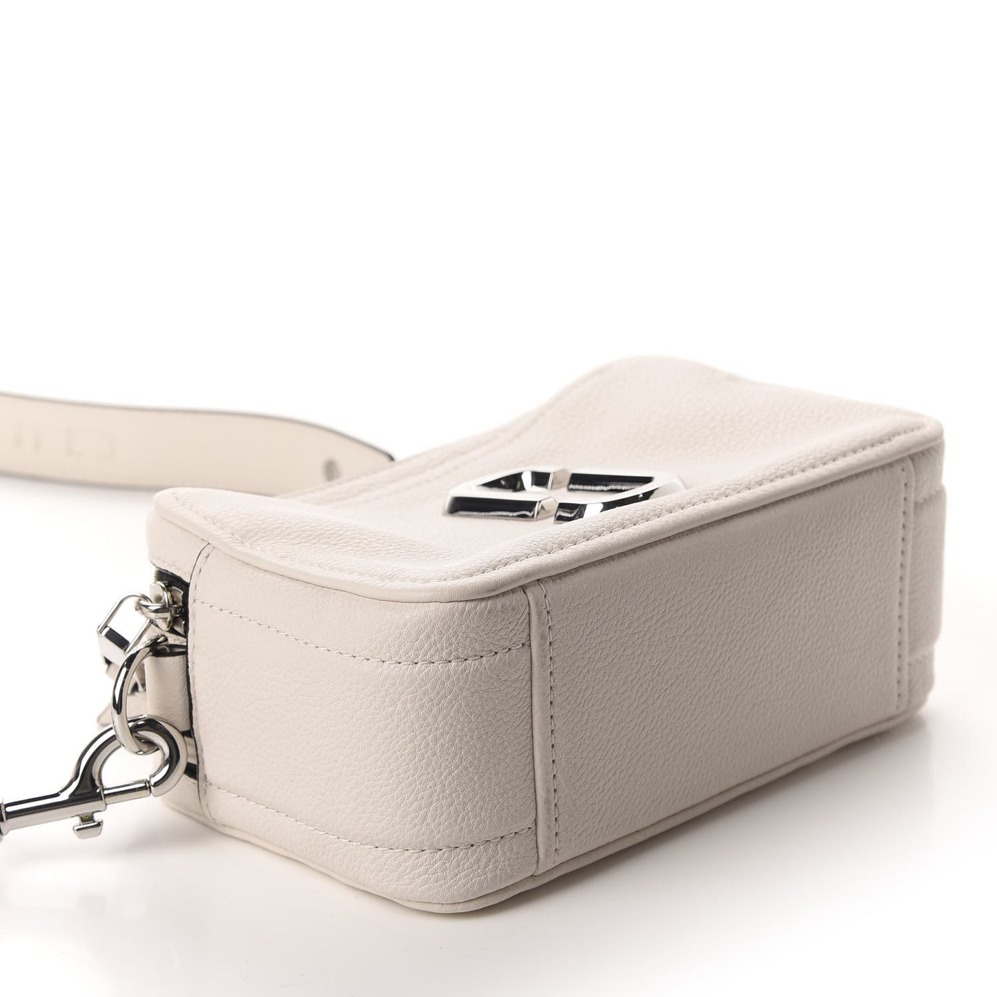 Supple Natural Grain Calfskin The Softshot 21 Bag Cream