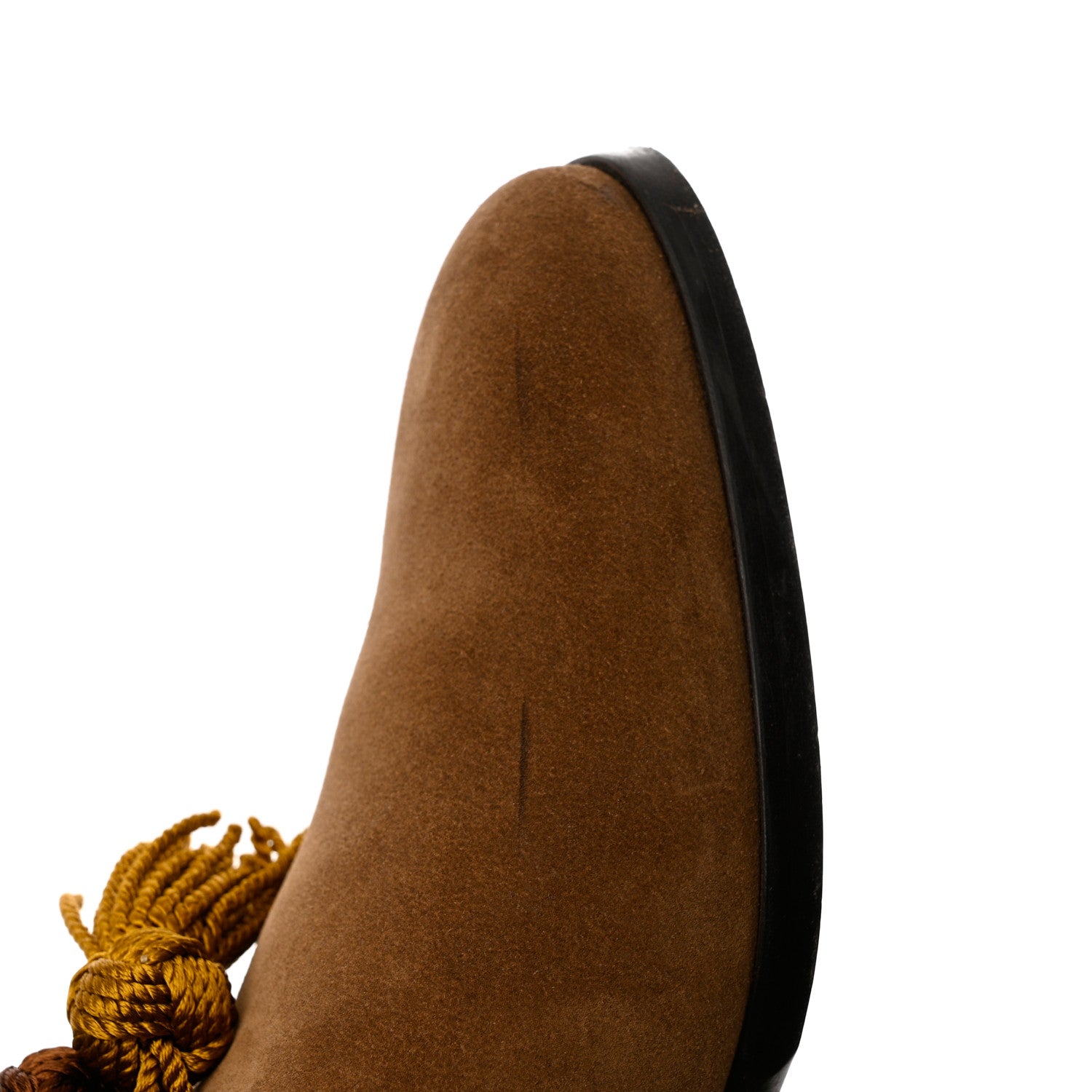 Jimmy Choo Suede Mens Foxley Tassel Loafers 41.5 Autumn Khaki 11 of 12