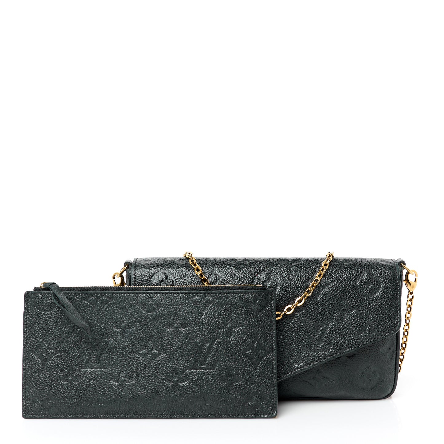 Empreinte Pochette Felicie Chain Wallet Black