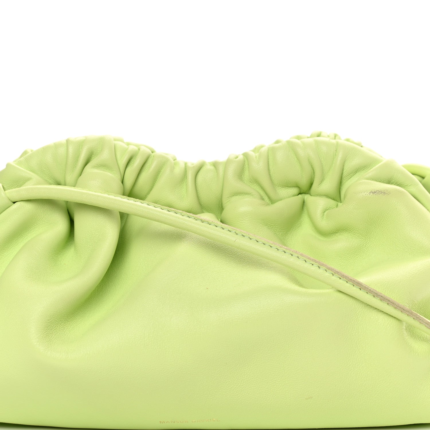 Mansur Gavriel Lambskin Mini Cloud Clutch Mint 13 of 21