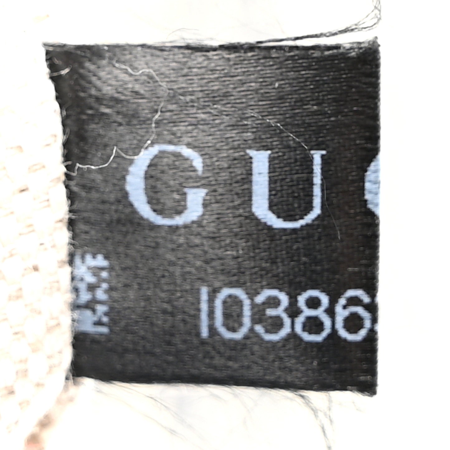 GG Supreme Monogram Textured Calfskin Web Large Attache Shoulder Bag Beige Blue